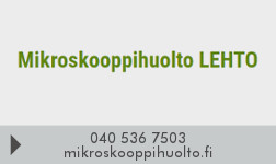 Mikroskooppihuolto LEHTO logo